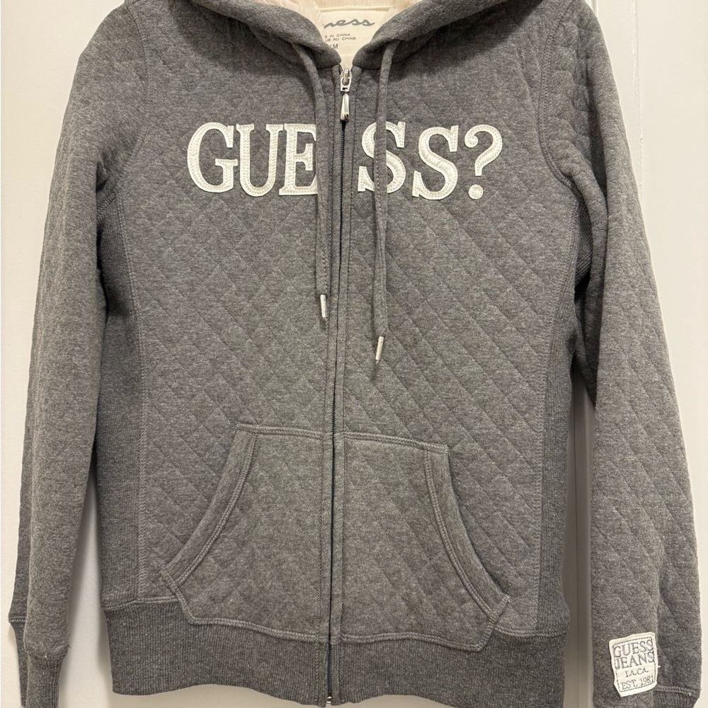 Guess Cream Fleece Jacket